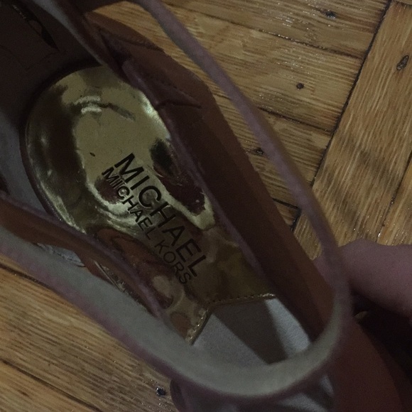 Michael by Michael Kors Wedge Leather Sandals - Picture 3 of 6