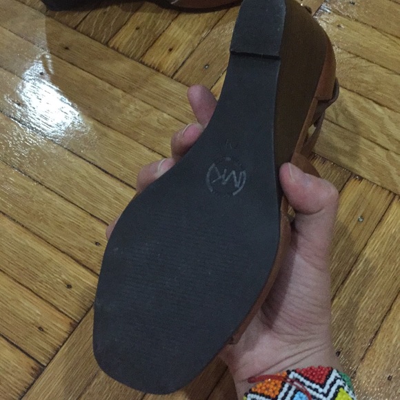 Michael by Michael Kors Wedge Leather Sandals - Picture 4 of 6