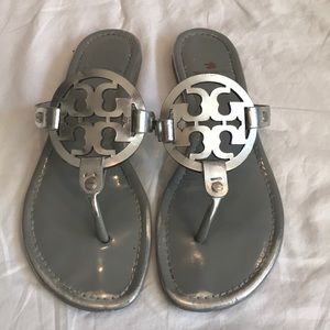 Tory Burch Silver Sandals