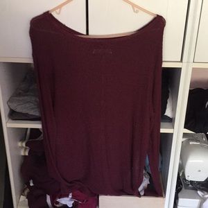 Burgundy sweater