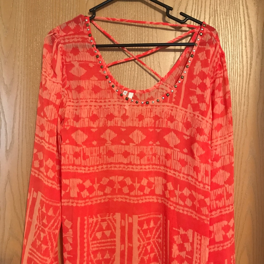 Chiffon print blouse