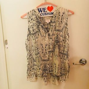 Parker Silk Button Down Blouse