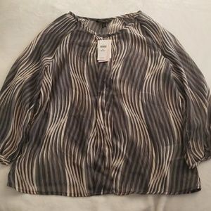 Banana Republic Sheer Blouse