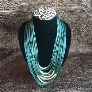 Chico’s - Faux Green Multi-Strand Necklace