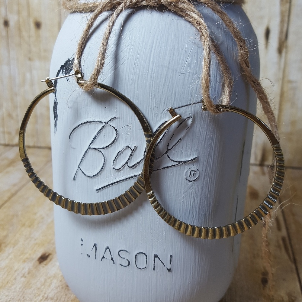 Hoop Earrings. Silver and gold tone. NWOT.