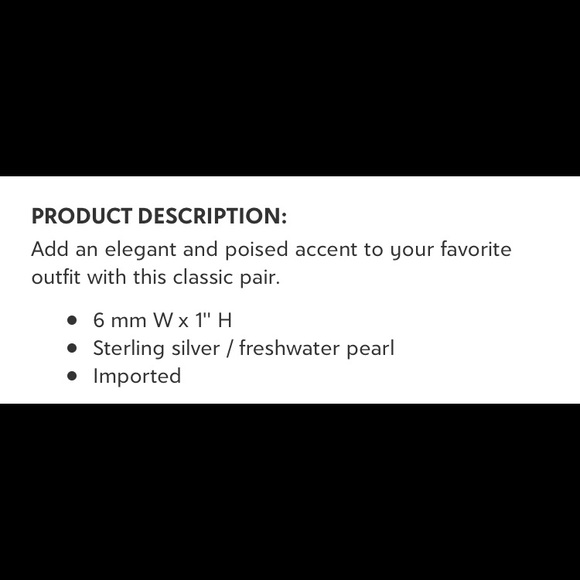 Freshwater Pearls & Sterling Silver Stud Earrings - Picture 3 of 3