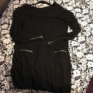 Michael Kors sweater dress with zipper detail
