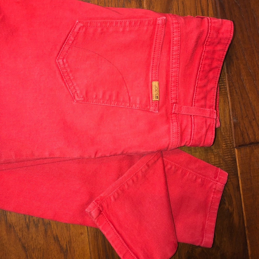 Joe’s Red Skinny Jeans