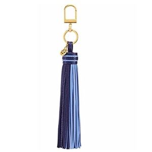 Tory Burch Two-Tone Tassel Key Fob