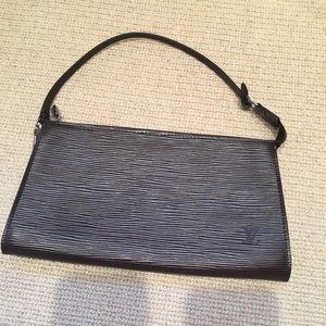 Louis Vuitton brown Epi leather wristlet