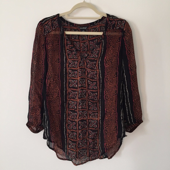 Lucky Brand Tops - Lucky Patterned Blouse Lucky Brand Tops - Lucky Patterned Blouse