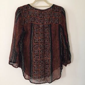 Lucky Brand Tops - Lucky Patterned Blouse Lucky Brand Tops - Lucky Patterned Blouse