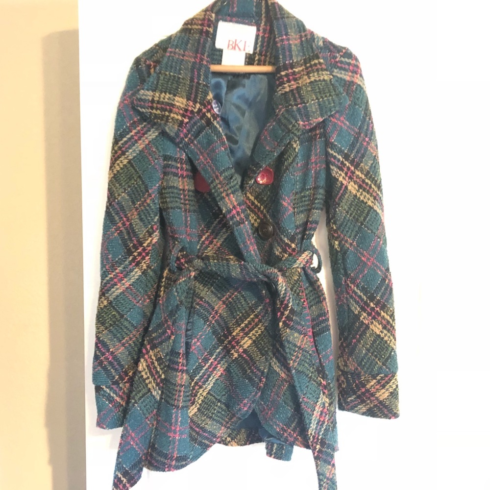 BKE Plaid Coat
