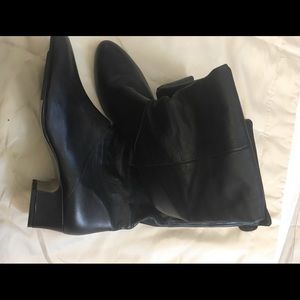 Black Leather Boots Ladies Size 10