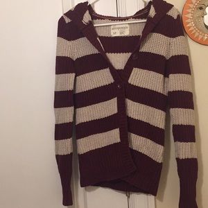 2/10$ Woven hooded Cardigan
