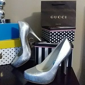 BCBGeneration Shoes (Silver) Wide Width