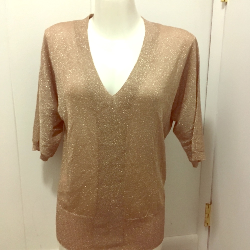 Metallic Gold Sweater/Blouse