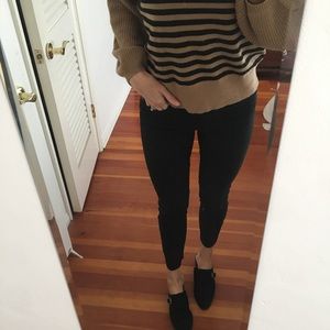 J Crew Black skinny ankle toothpick jeans