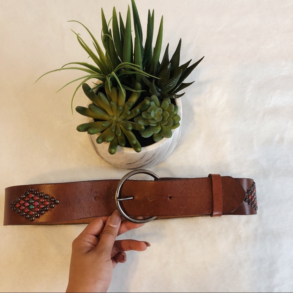 🌿authentic leather belt🌼