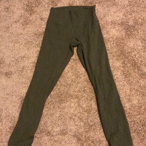 Lululemon highwaisted dark olive leggings