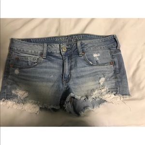 American eagle shortie jean shorts