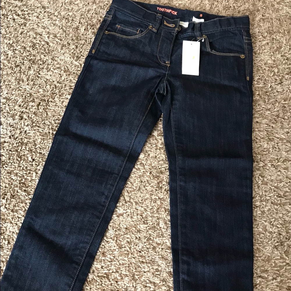 Girls Crewcuts Toothpick Jeans sz 8