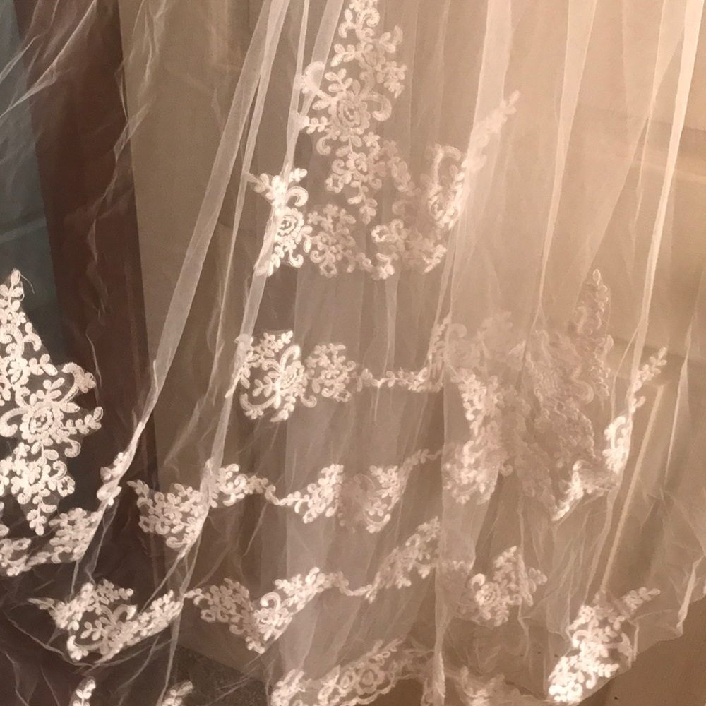 Cathedral wedding veil
