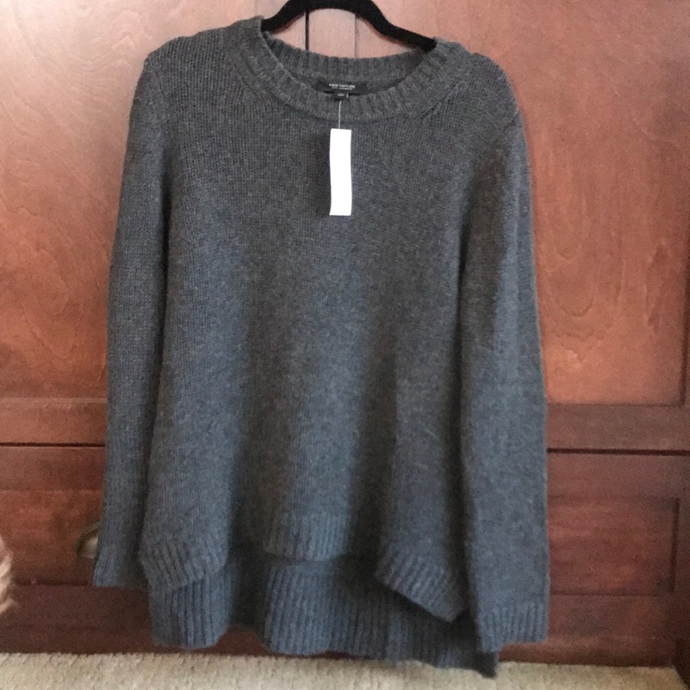Dark Gray 100% Cashmere Sweater