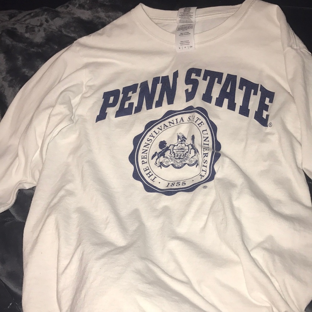 Long Sleeve White Penn State Shirt