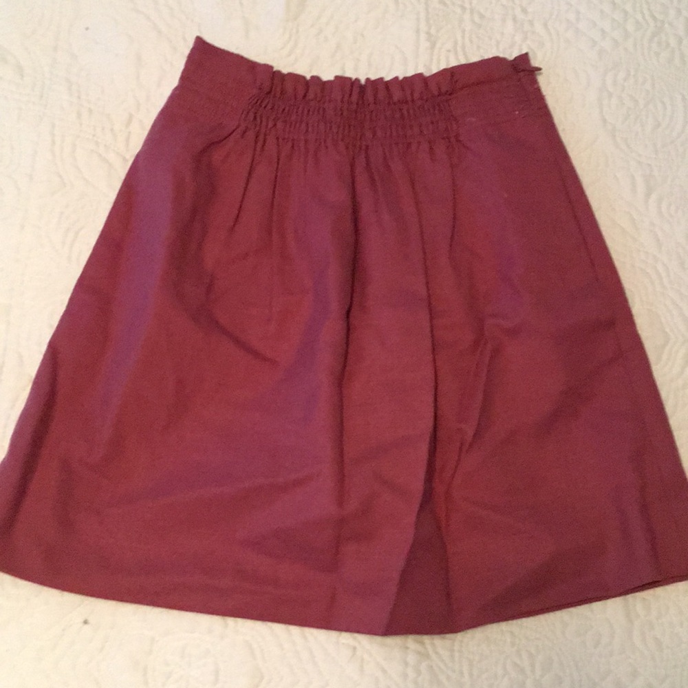 Cute pink/purple J. Crew wool skirt size 0