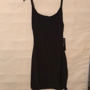 Skin tight black dress