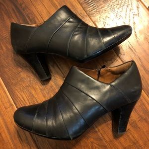 Clarks Black Booties