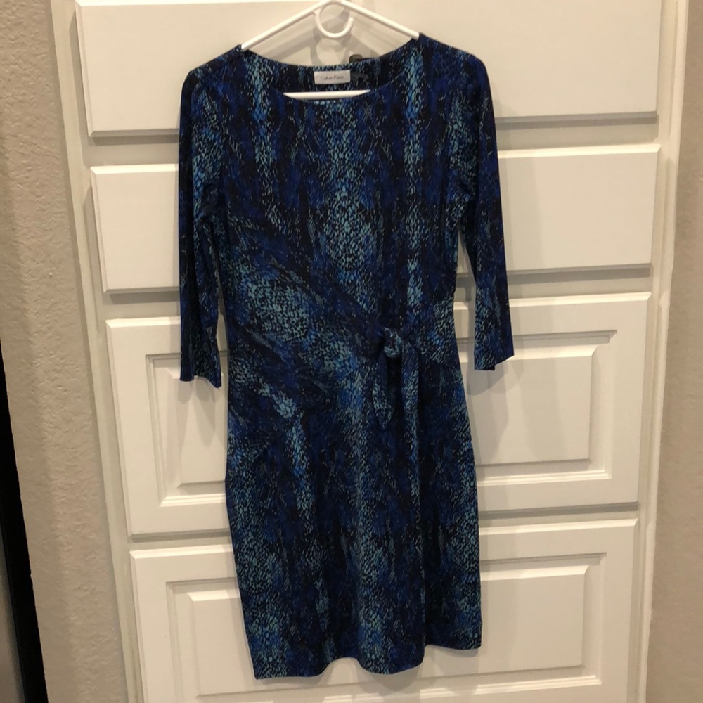 Calvin Klein faux wrap dress