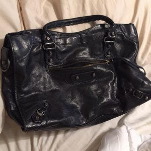 Besso leather moto bag
