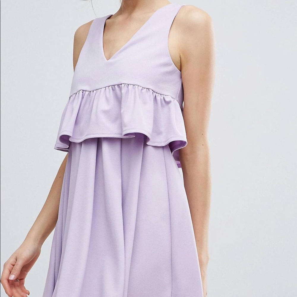 ASOS lavender mini prom dress