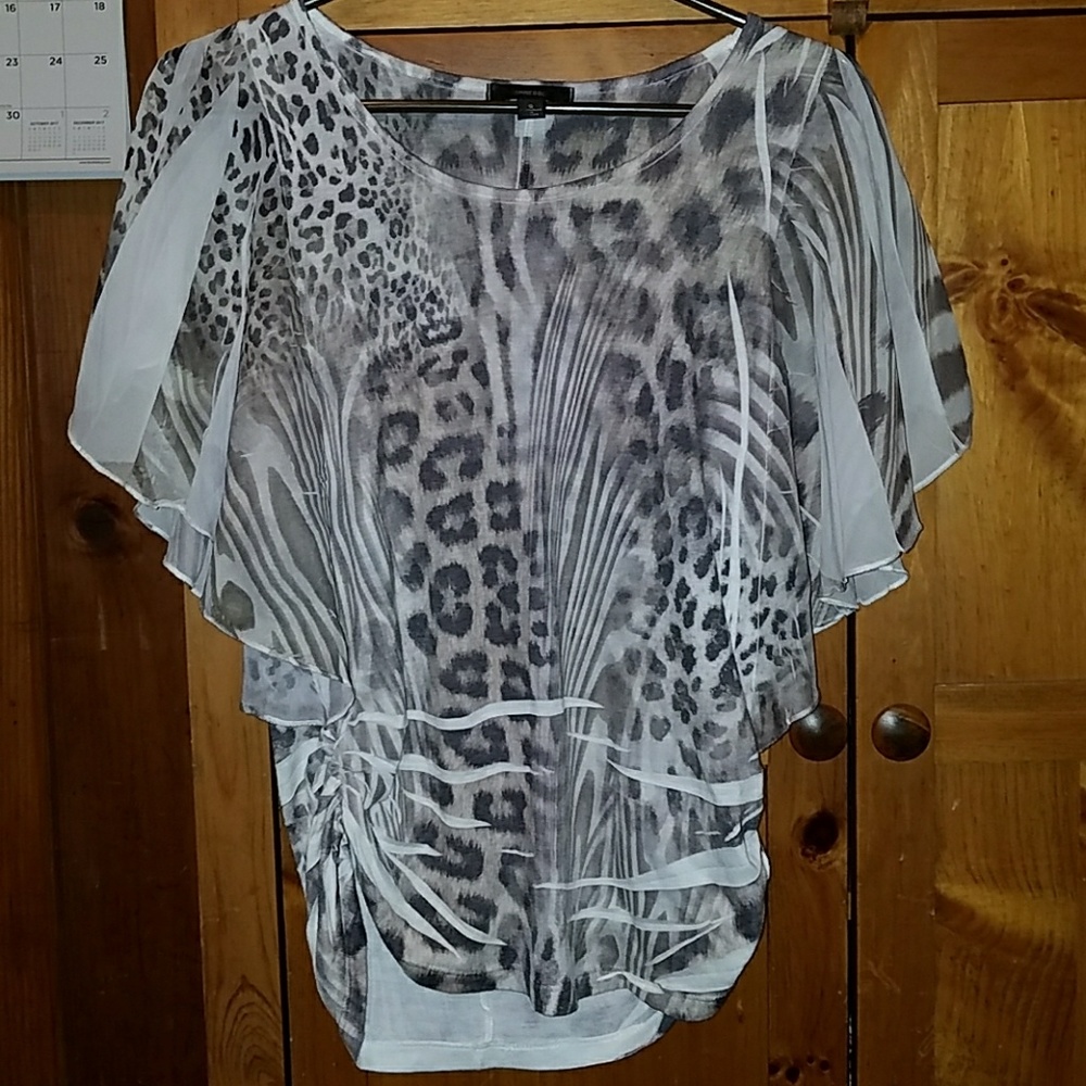 Animal print blouse