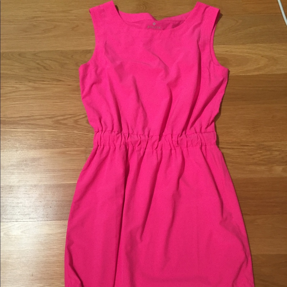 Athleta hot pink dress