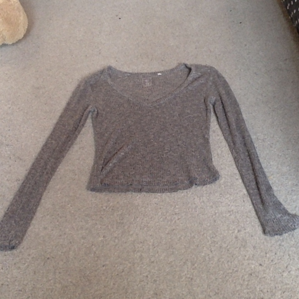 Brandy Melville Grey V Neck
