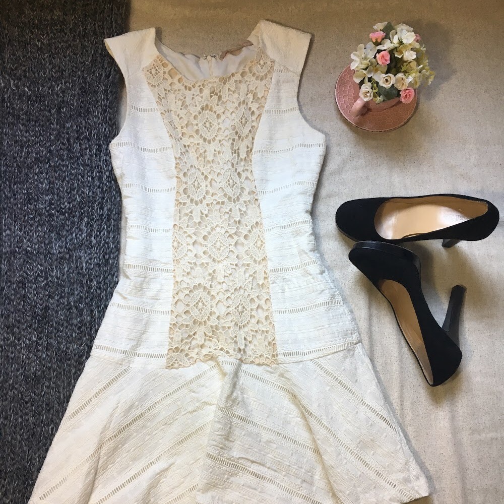 🍁EUC🌼Champagne&Strawberry🌼Dress🍁