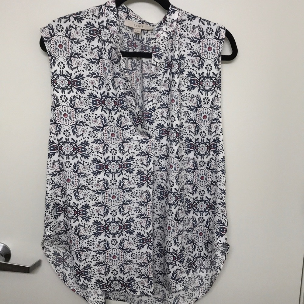 LOFT Floral Blouse