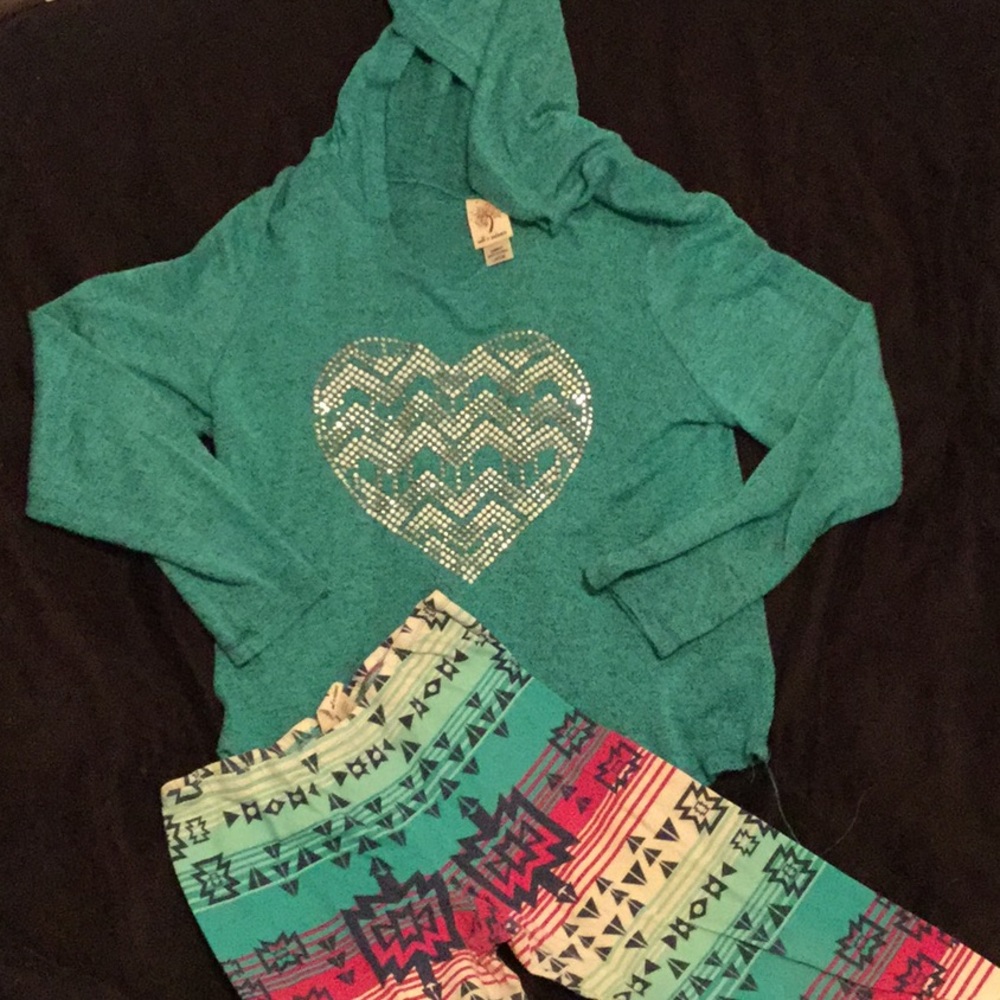 Self Esteem Girls hoodie and tights.