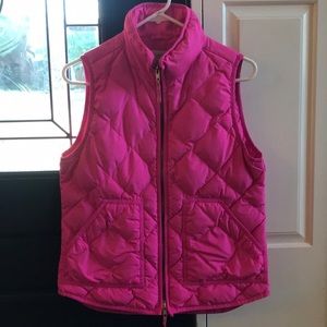 J. Crew pink down vest