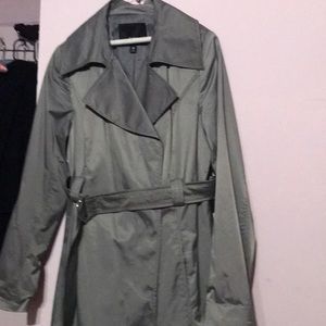 Mossimo.  Silver Tone Trench Coat. NWOT. SIZE M