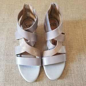 New! Sofft Rosaria Open Toe Casual Wedged Sandals