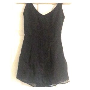 Black sophisticated romper