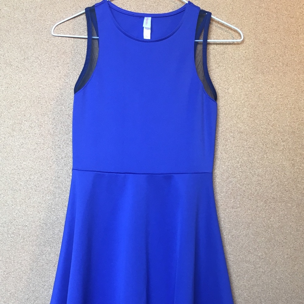 Black and blue dress