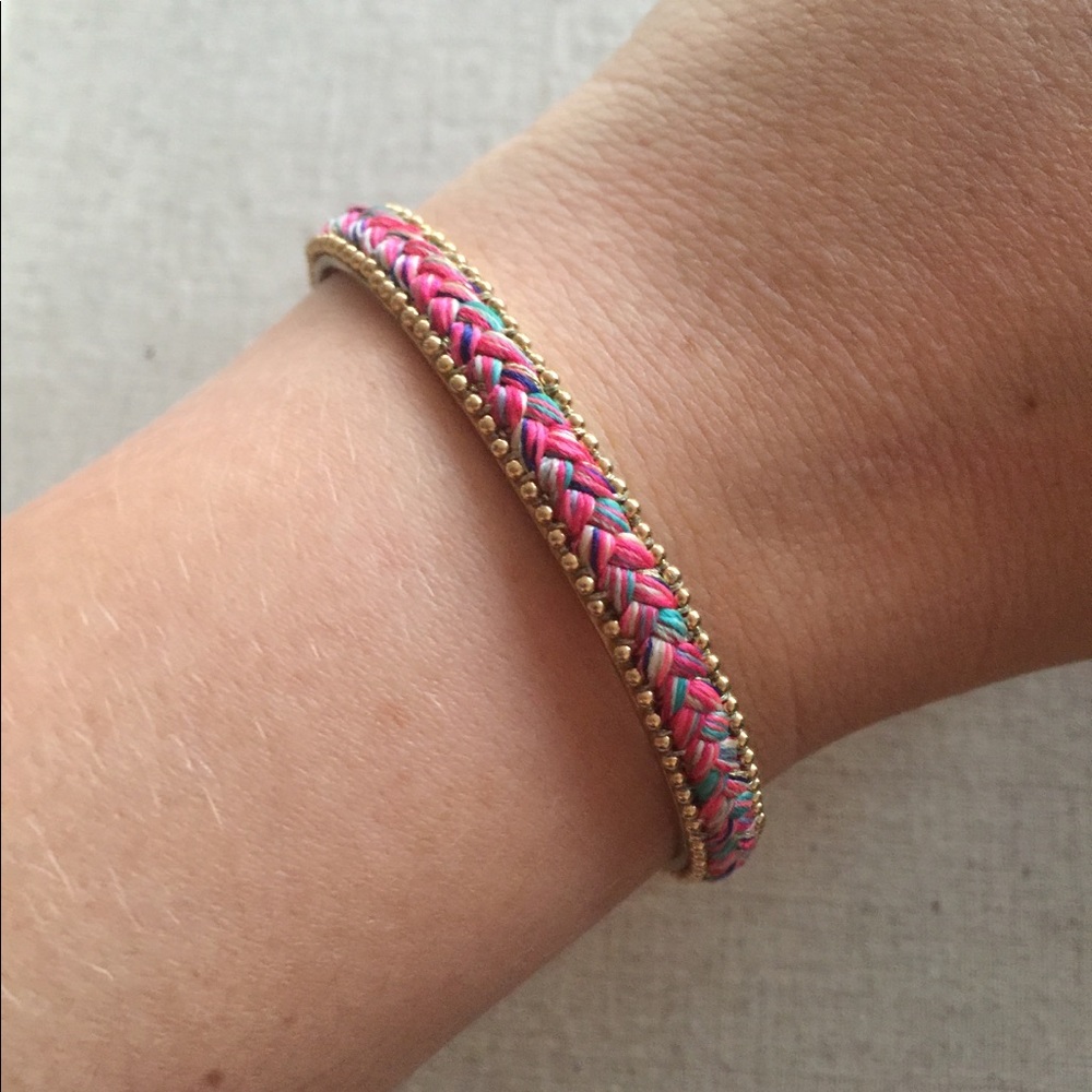 Stella & Dot multicolored braided cuff