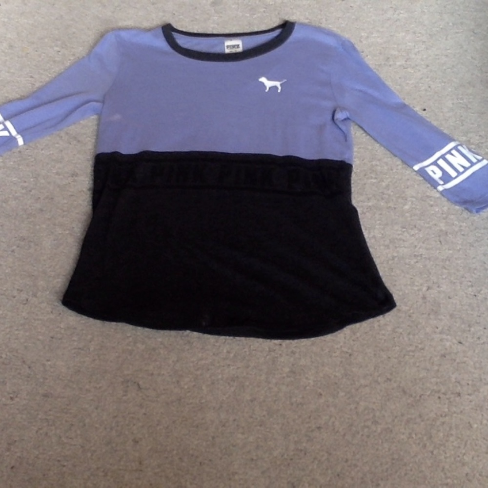 Half Purple Half Dark Grey PInk T shirt - Picture 4 of 4