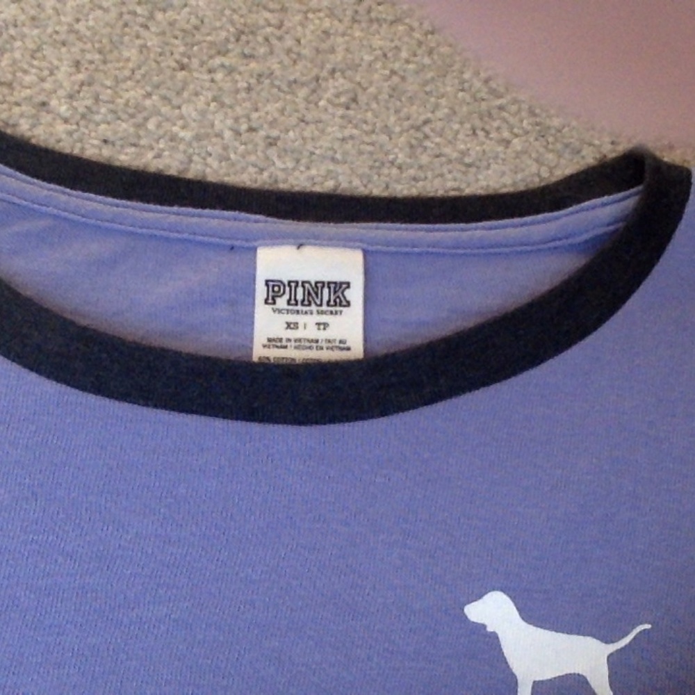 Half Purple Half Dark Grey PInk T shirt - Picture 2 of 4