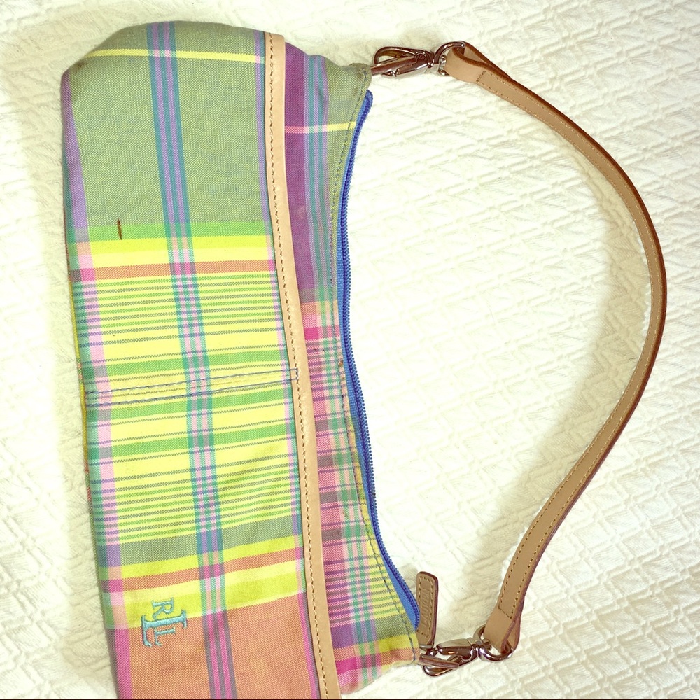 EUC Ralph Lauren pastel plaid mini shoulder bag